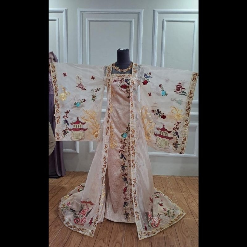 Cheongsam dress / kimono outer / baju sangjit / qipao