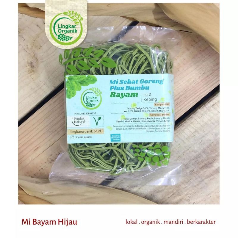 

Mie goreng bumbu Natural 85gram / mie lingkar organik