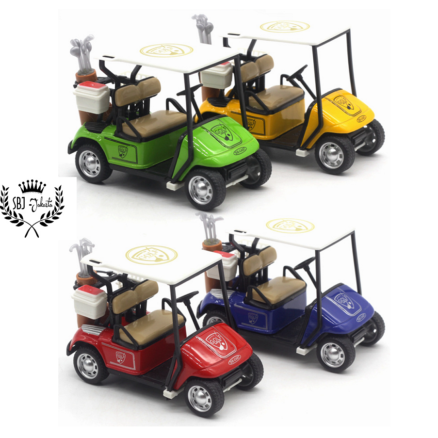 Diecast Miniatur Mobil Golf Cart skala 1:36 metal alloy series