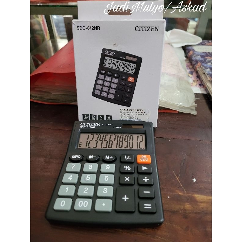 

Kalkulator Citizen Sdc-812NR Original