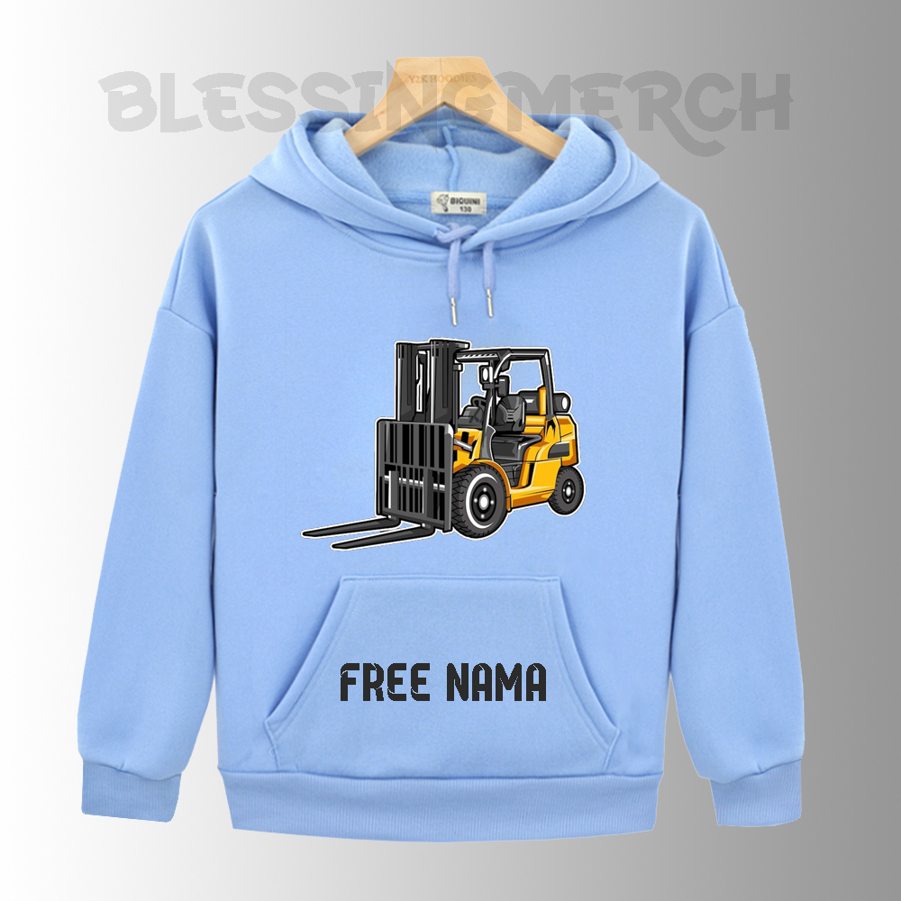 JAKET SWEATER HOODIE ANAK FORKLIFT FREE TULIS NAMA