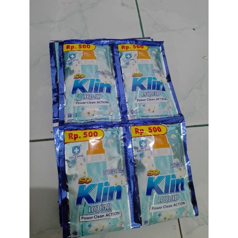 Soklin liquid deterjen cair renceng