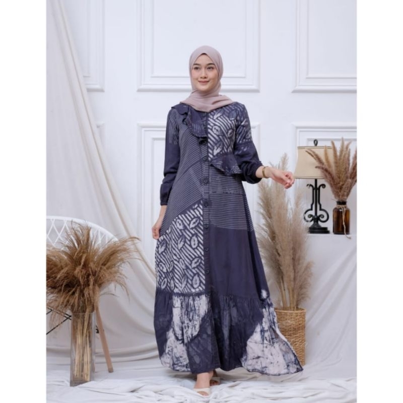 GAMIS RAYON CANDI MEKAR MURAH ELEGAN/AULIA DRESS