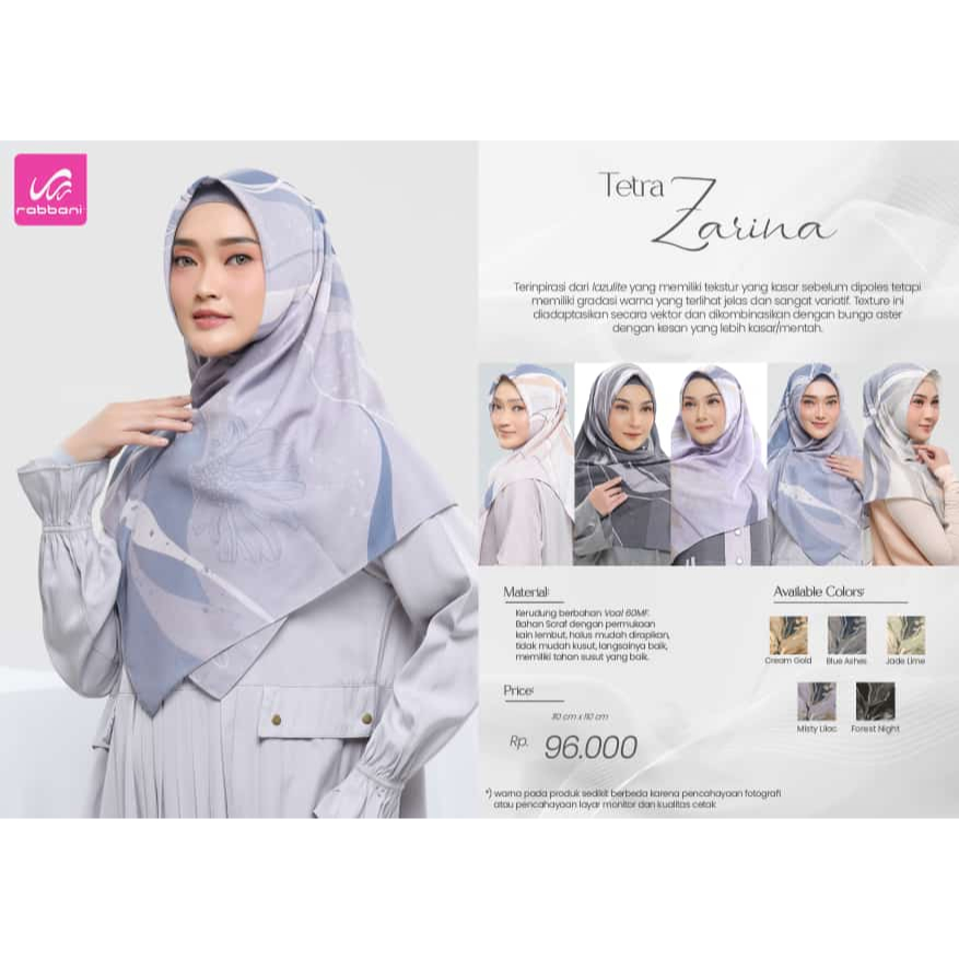 Rabbani Segi Empat Tetra Zarina