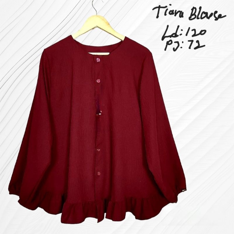 TIARA BLOUSE/ATASAN JUMBO/ATASAN WANITA/BLOUSE JUMBO/BIG SIZE LD120/BUSUI &amp;BUMIL/COD!!!