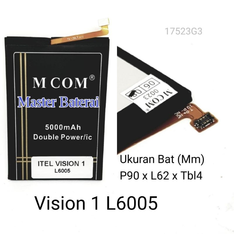 Baterai Itel Vision1 Vision 1 L6005 Double IC Original Mcom
