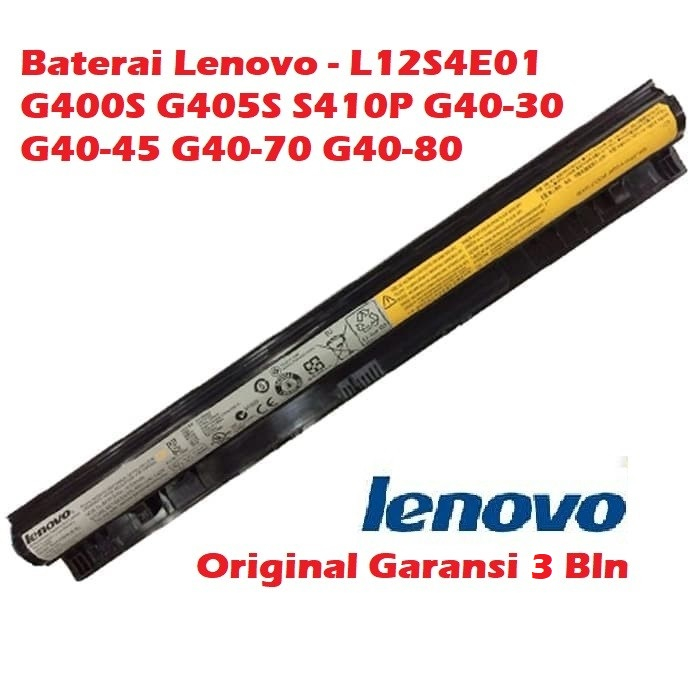 ORIGINAL BATERAI LENOVO L12S4A02 / L12S4E01 G40-45 G40-70 G40-80 G40-30 Z40-70 G40 G400S G405S S410P G410S G40-45 G41-35