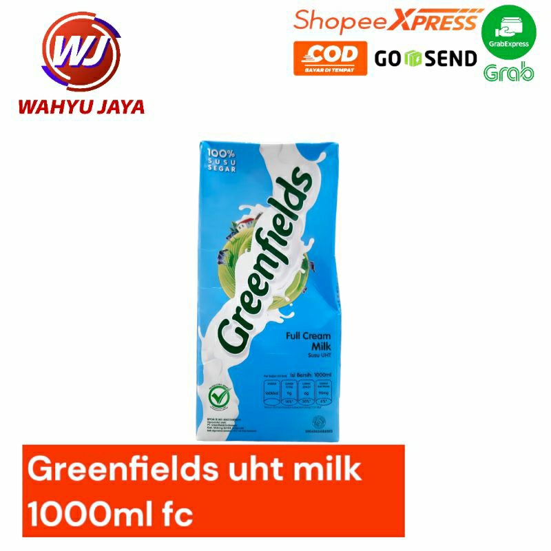 

greenfields uht milk 1000 ml fc