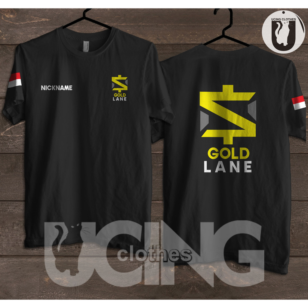 Kaos Baju Role MLBB Gold Lane Gratis Nickname Kaos Game
