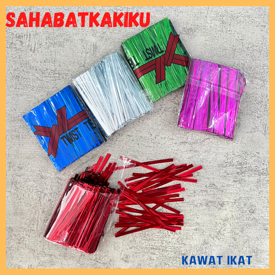 

Kawat Pengikat Bingkisan / Kawat Ikat 8CM / Kawat Souvenir / Kawat Souvenir