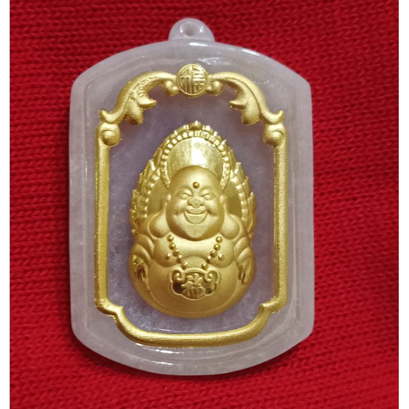 Liontin giok lapis emas 22K