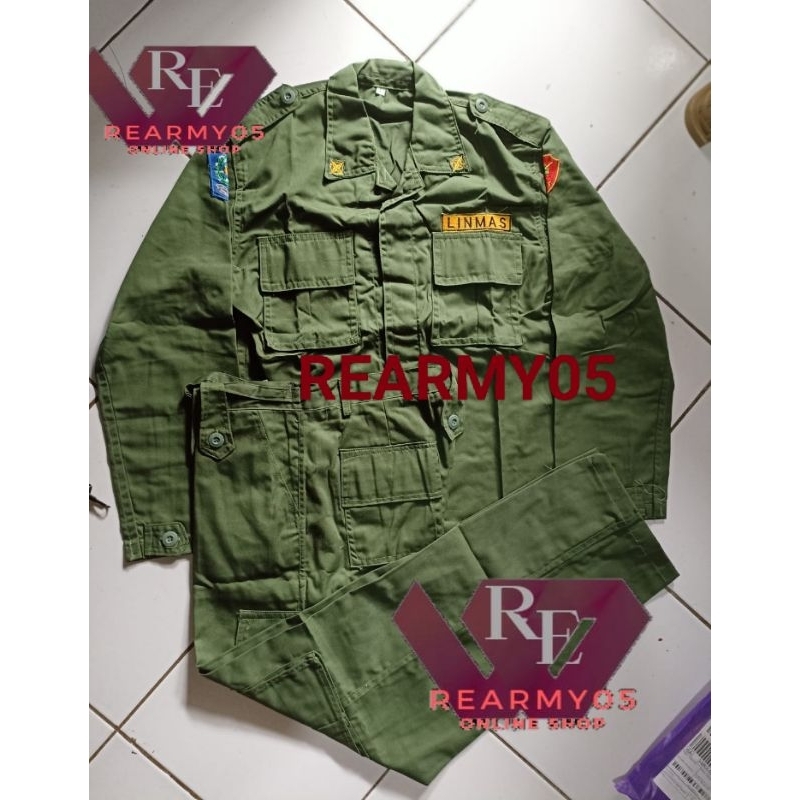 SERAGAM PDL LINMAS/SERAGAM HANSIP/KEAMANAN DESA/SETELAN PDL LINMAS