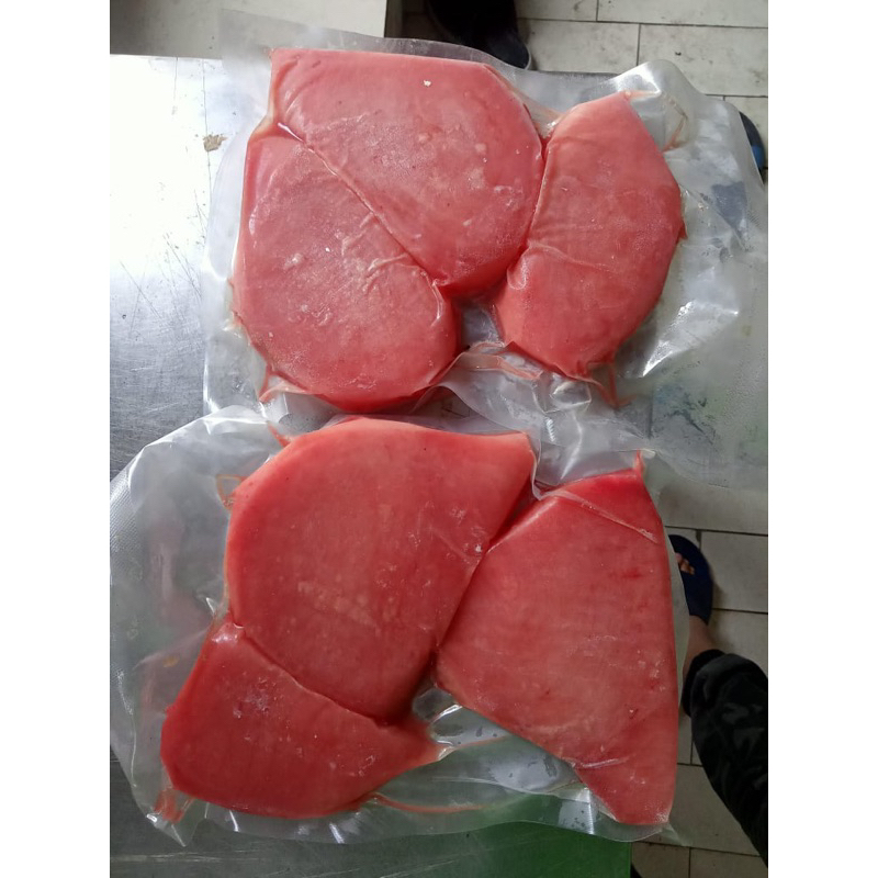 

TUNA STEAK FROZEN HIGH QUALITY PER 500 GRAM