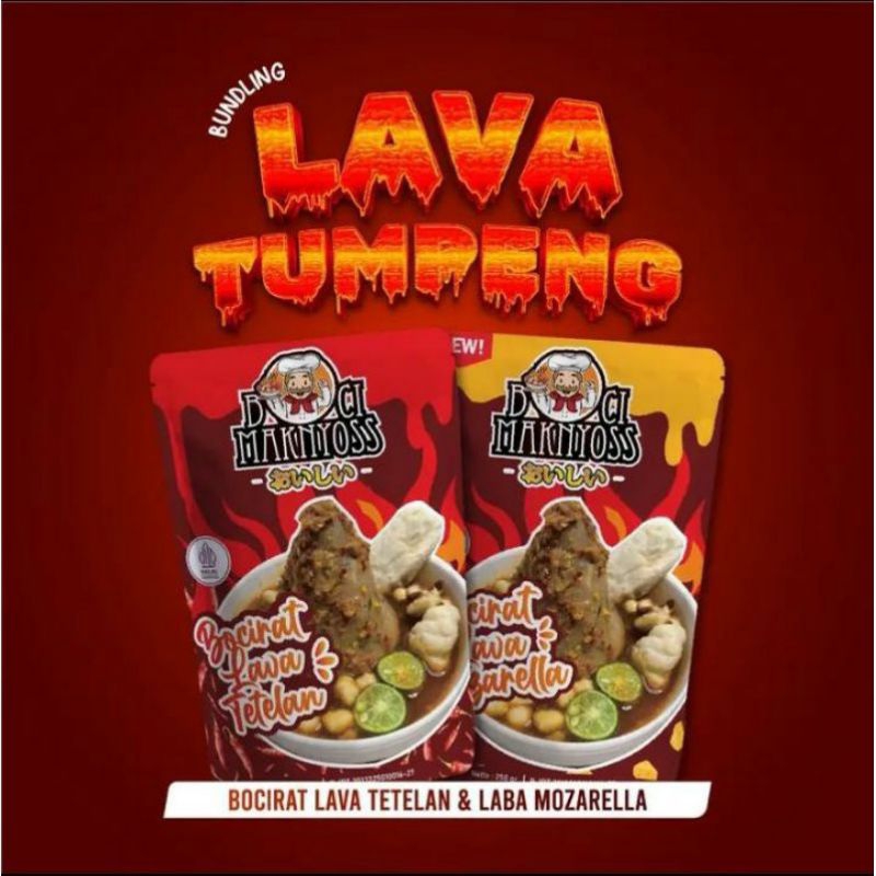 

Bundling Lava Tumpeng (Lava Tetelan & Lava Mozarella) Boci Maknyoss