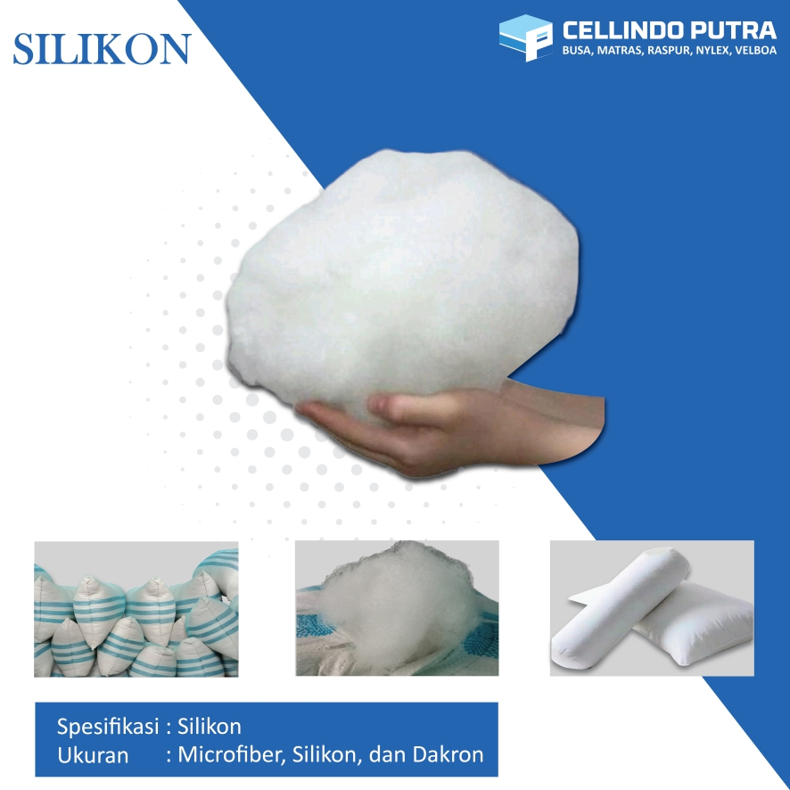 Cellindo Kapas Silikon untuk Boneka & Bantal per KG (Minimal order 5kg)