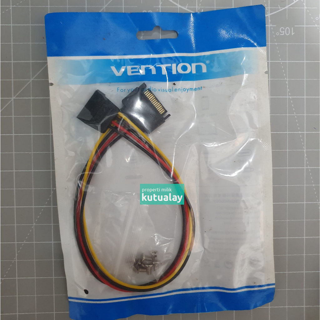 Kabel Perpanjangan Extension Power SATA Vention Original New