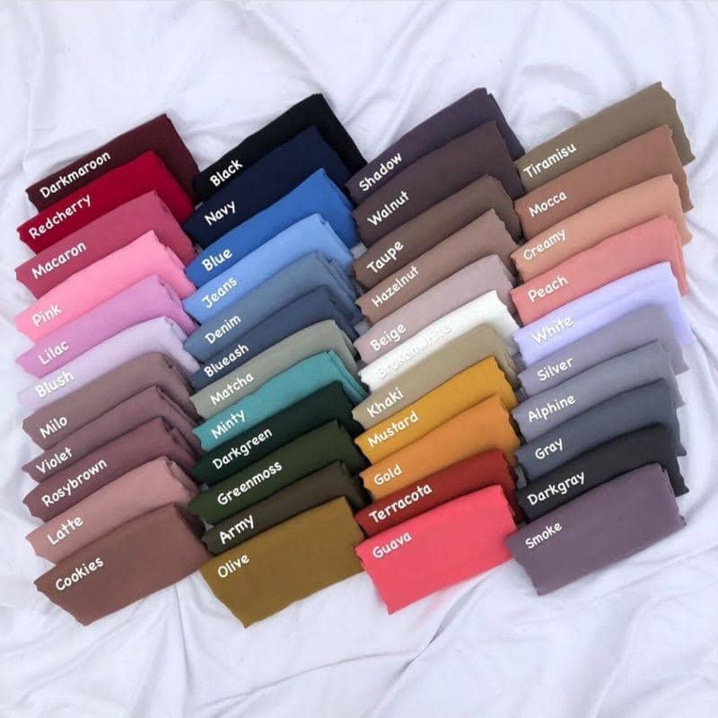 [ COD ]Bella Square Premium Hijab Jilbab Segiempat New 50 Warna || Kerudung Segiempat Polos Anti Letoy