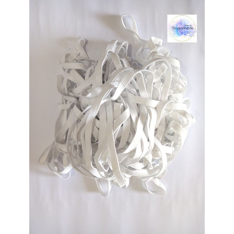 Elastik Panjang Kecil UK. 1cmx100cm / Kolor / Olor / Ban celana / Tali elastik [ 1cm x 100cm ]
