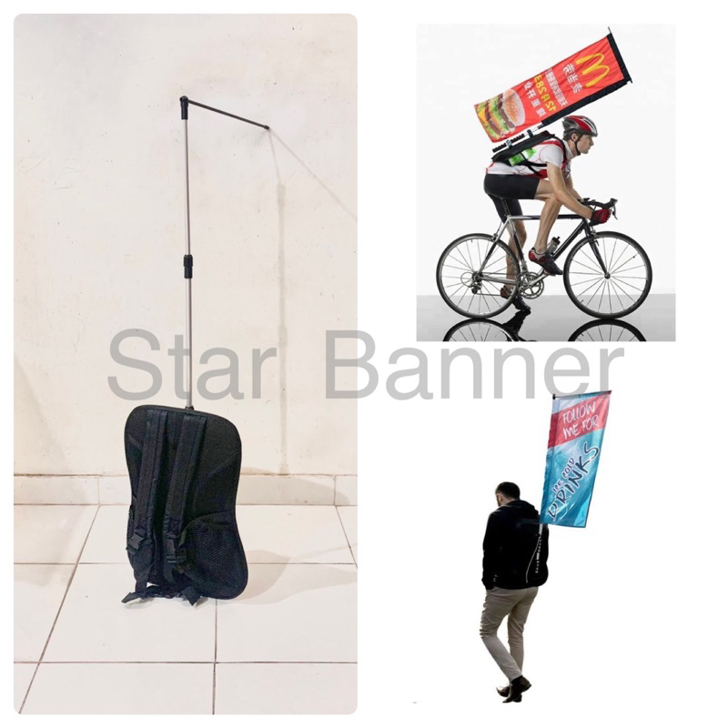 Backpack flag banner - backpack flying banner