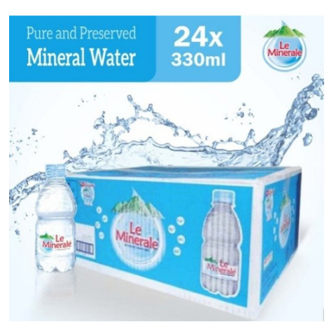 LE MINERALE BOTOL MINI 330 ML / 1 DUS ISI 24 BOTOL