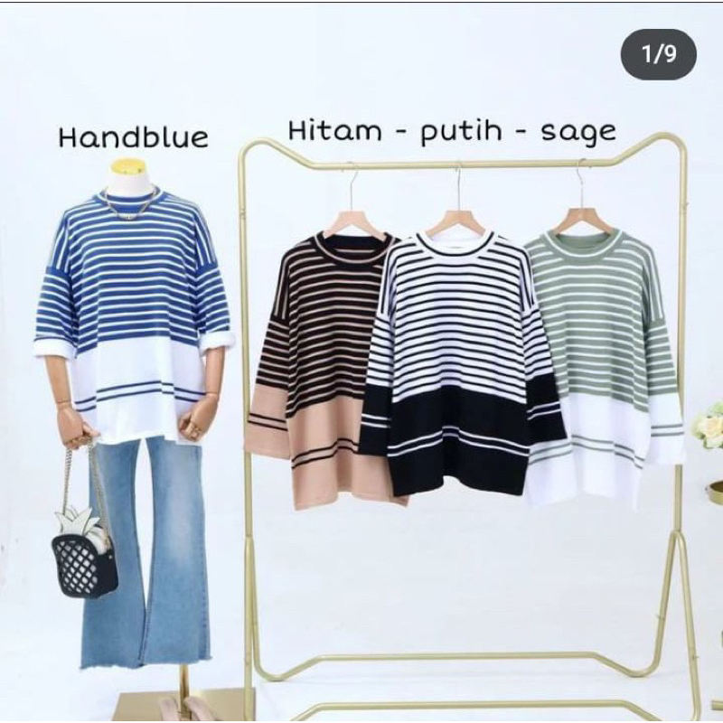 atasan rajut import salur oversize atasan rajut jumbo atasan oversize