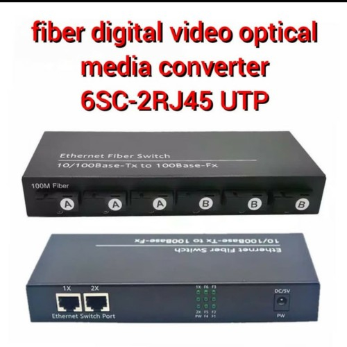 Ethernet Fiber Switch (media converter) 8FO / 6FO / 4FO / 3FO / 2FO - 2LAN