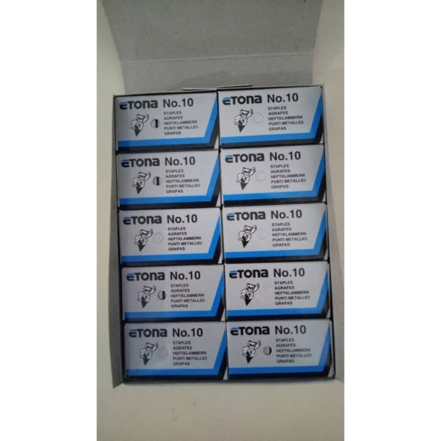 Tbmo Refill Staples Etona No. 10 Per Pack Isi 20