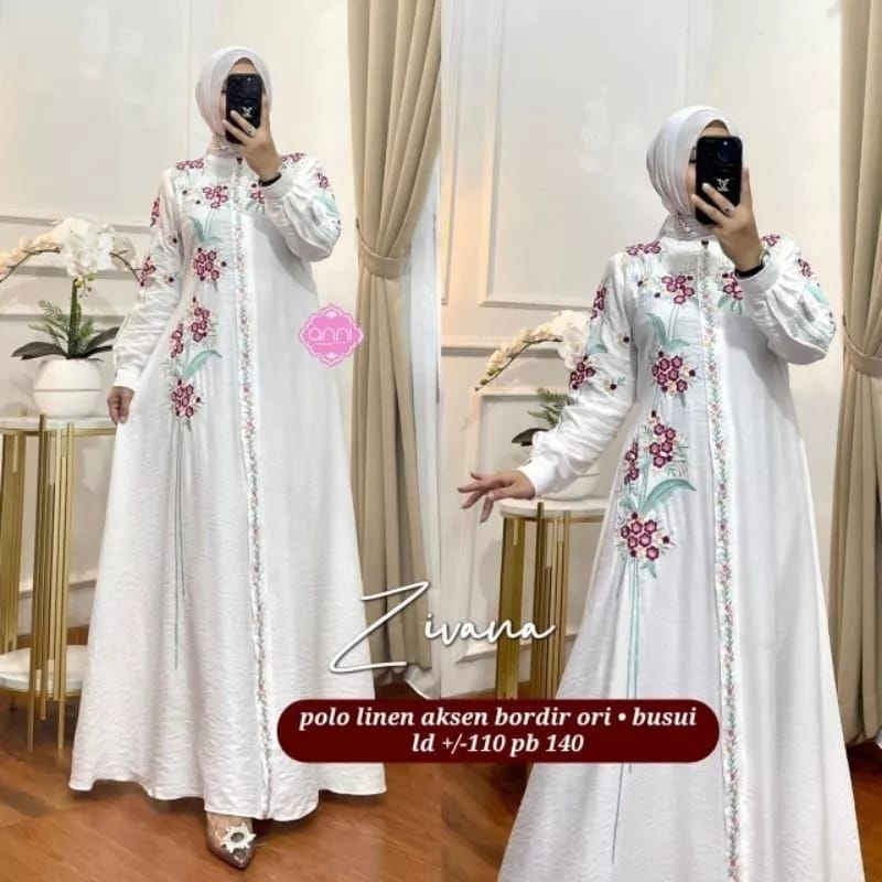 ZIVANA DRESS MAXI BORDIR TERBARU