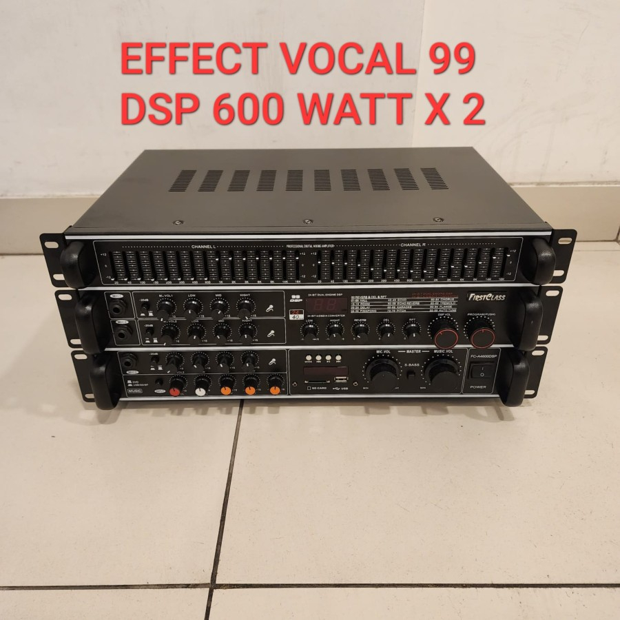 Power Mixer Firstclass FC A4600DSP effects vocal 99 dsp Digital
