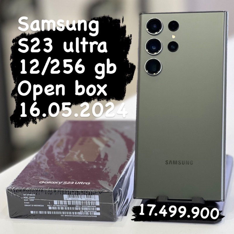 Seken samsung s23 ultra ram 12/256 gb open box