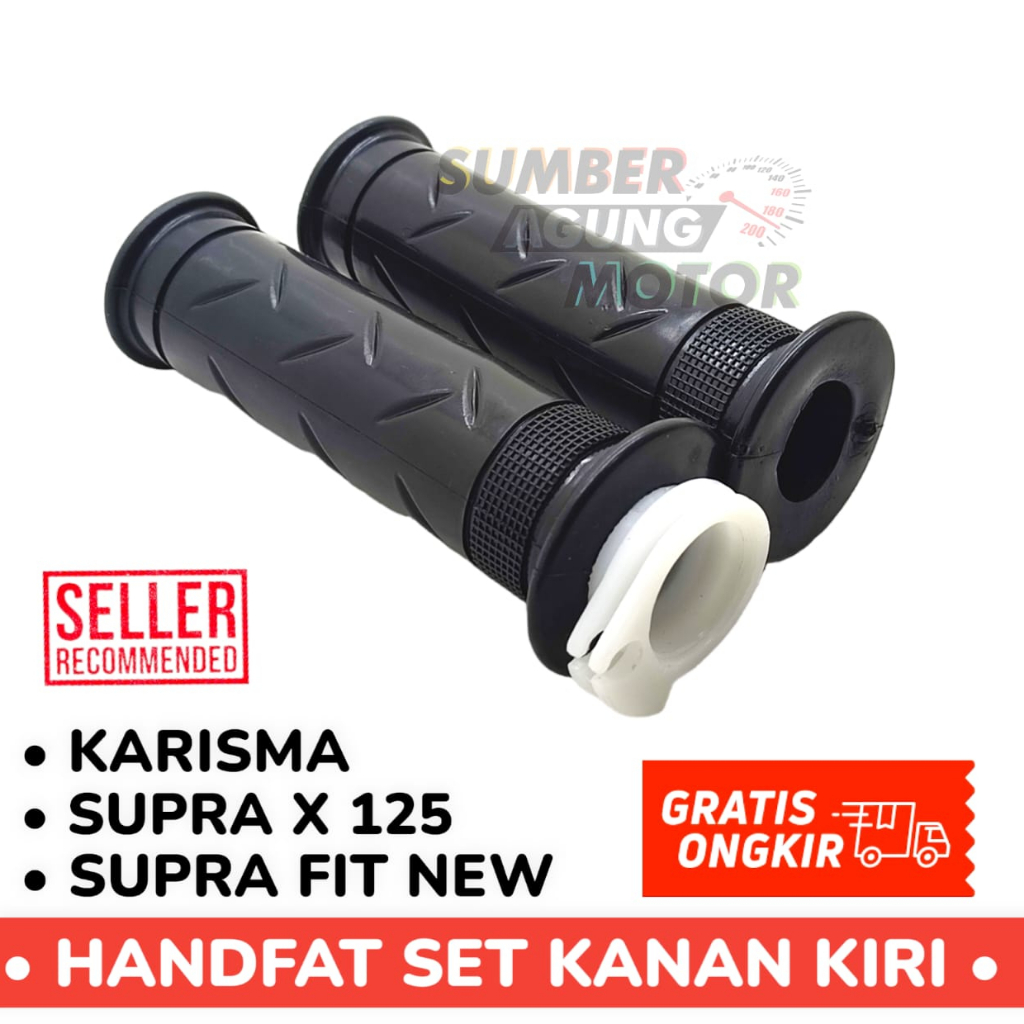 SELONGSONG GAS ASSY SET HANDFAT HANDGRIP SET KARISMA SUPRA X125 FIT NEW DETAIL ORI