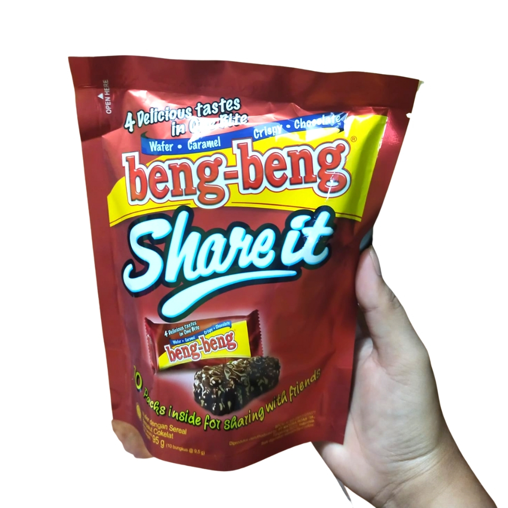 

Beng Beng Coklat Share It isi 10 bungkus @9.5gr Makanan Ringan Snack Camilan