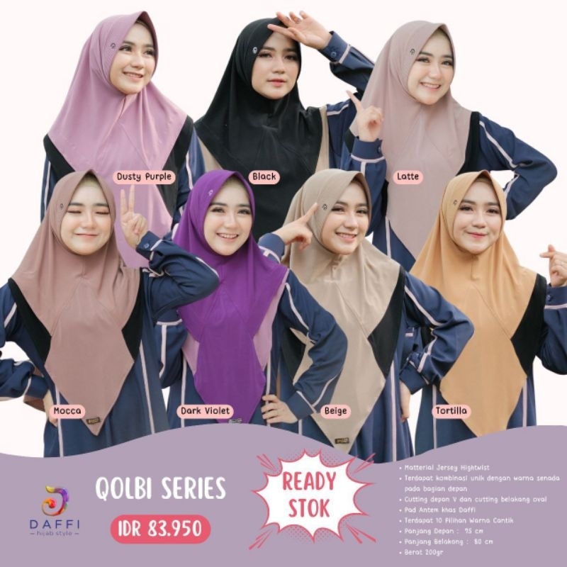 QOLBI HIJAB INSTAN JERSEY DAFFI HIJAB