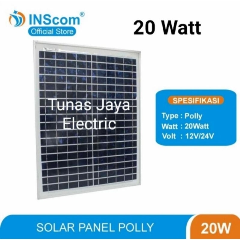 Solar Panel / Panel Surya / Solar Cell 20WP POLY INSCOM