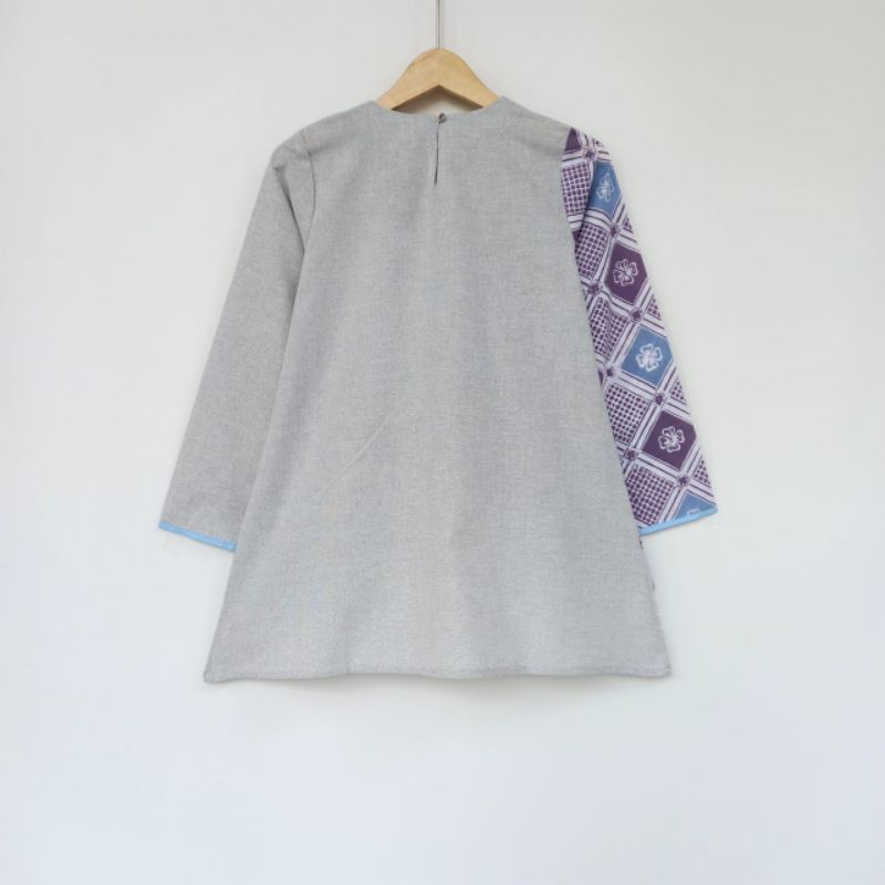 Atasan Batik WP 141 Blouse Baju Kerja Wanita Modern