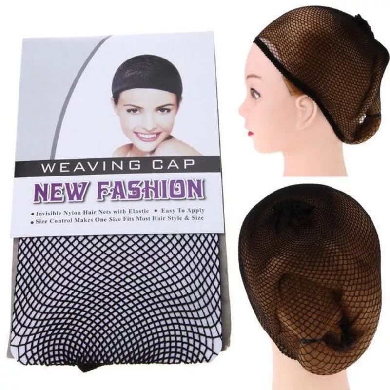 Topi wig jaring nilon jaring/wig cap/jaring kepala/jaring hijab/pembungkus kepala/pembungkus kepala 