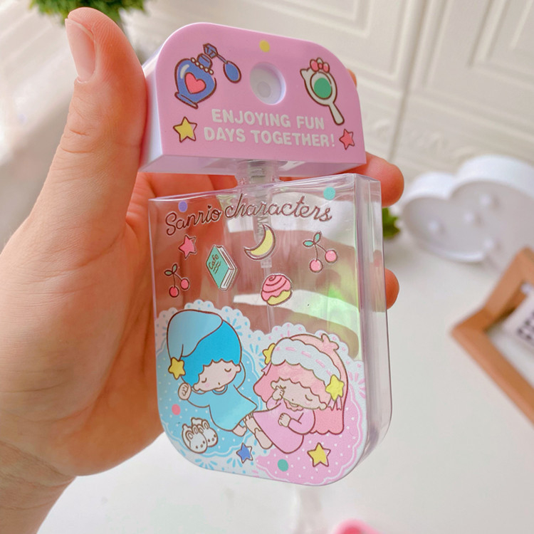 Botol Spray Hand Sanitizer Perfume Karakter Lucu Kuromi Little Twin Star My Melody Cinnamoroll Hello Kitty Pompompurin Sinchan Duffy Batzmaru Snoopy Pooh