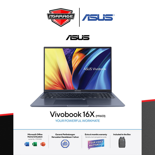 Asus Vivobook 16X M1603QA-VIPS753|R7-5800H/16G/512G