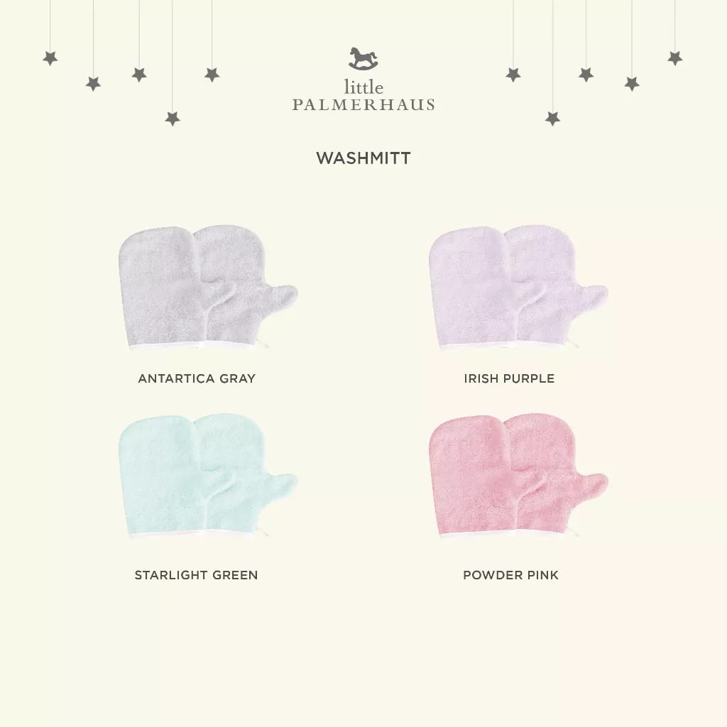 Little Palmerhaus Bamboo Washmitt Baby - Waslap Mandi Bayi (1pcs Bisa Mix Warna)