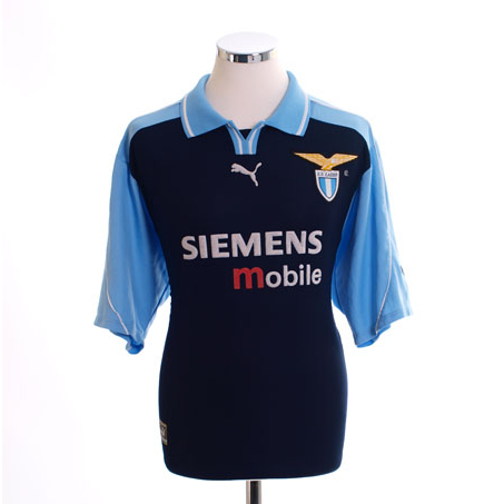 JERSEY LAZIO EUROPEAN AWAY 2001 PRINTING