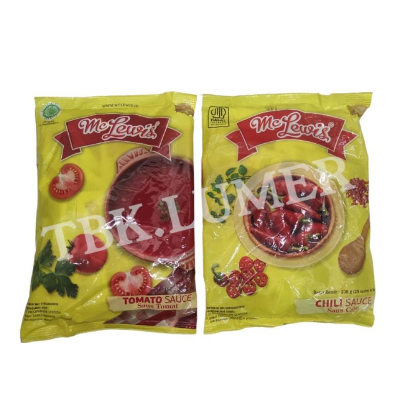 

MC LEWIS SAUS CABE DAN SAUS TOMAT SACHET KECIL