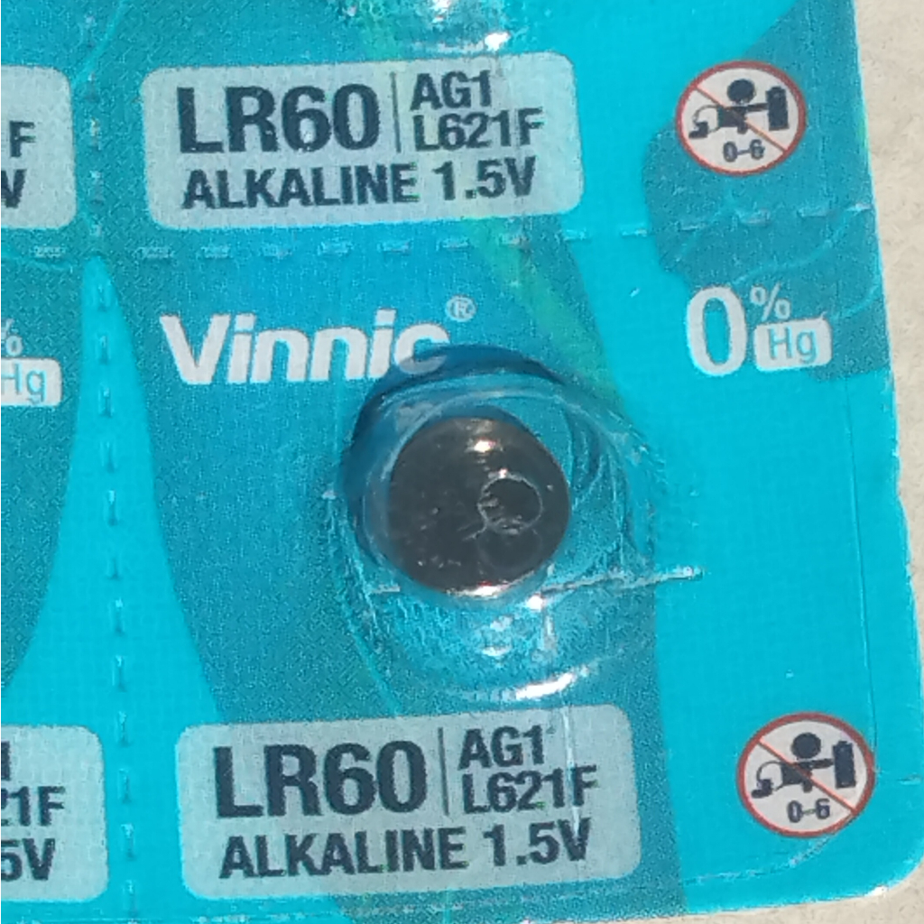 Baterai Vinnic LR60 / AG1 / L621F Batery Vinnic LR 60 / AG 1 / L 621 F