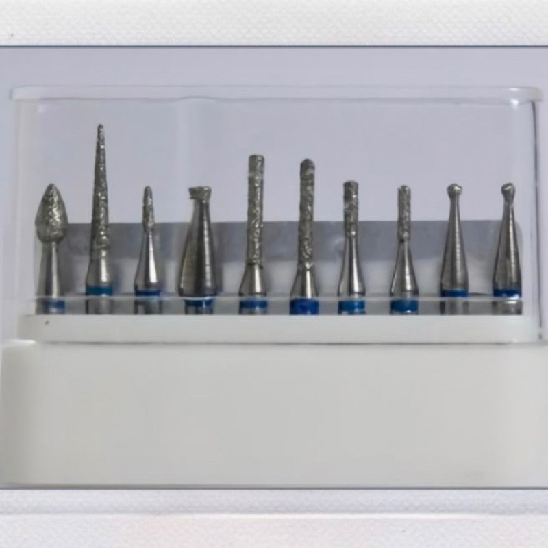 Bur Pita Biru Low Speed / Diamond Bur Preparasi Gigi Azdent ORI