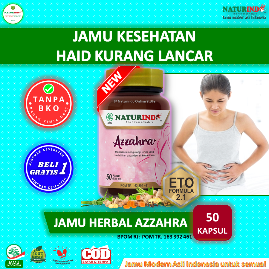 Obat Telat Haid Datang Bulan Ampuh PCOS Menstruasi Jamu Terlambat Datang Bulan Azzahra Naturindo