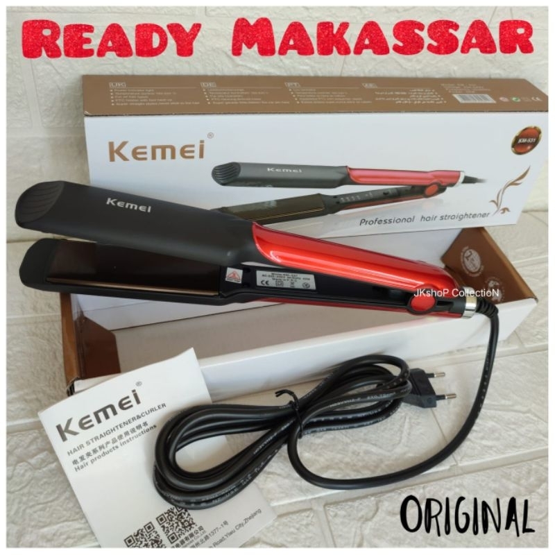 Catokan Kemei KM-531 (Original) Catokan Suhu Profesional Hair Straightener