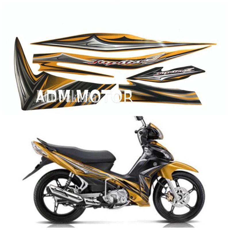 striping stiker Yamaha Jupiter Z Robot 2011 kuning