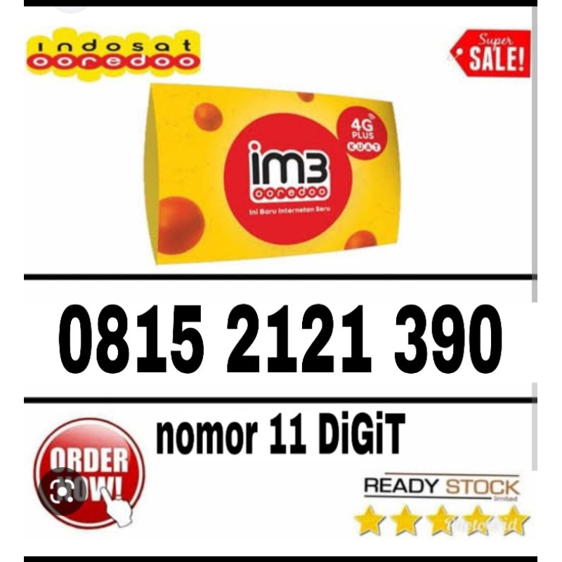 Promo Nomor cantik INDOSAT 4G LTE 11 digit segel  bisa diaktipkan dimana saja