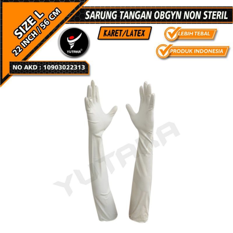 Sarung Tangan Obgyn Atau Ginekologi Non Steril 56 Cm