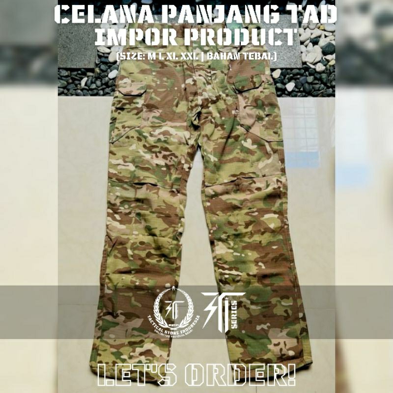 Celana Panjang TAD - Celana Panjang Tactical Outdoor IMPOR - LORENG MULTICAM