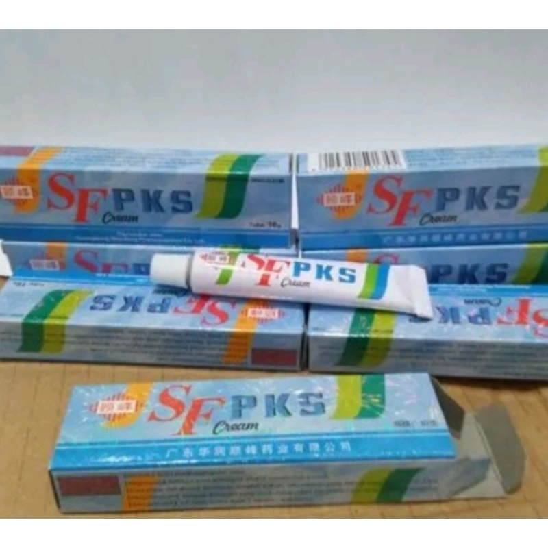 Salep SF PKS Cream - Obat Panu Kurap Cacar Air Alergi Gatal - Gatal Jerawat Original -